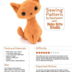 From Cute And Cuddly To Realistic: The Best Stuffed Cat Sewing regarding Free Printable Cat Sewing Patterns