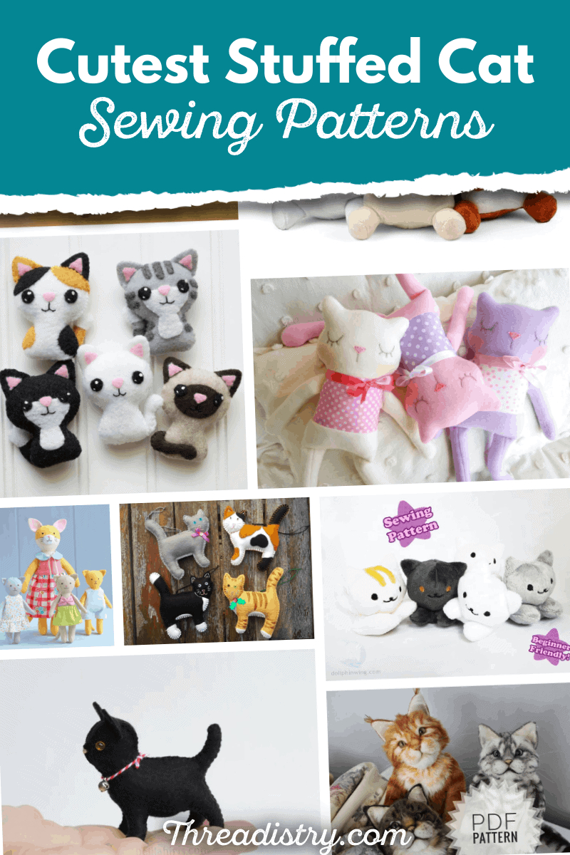 From Cute And Cuddly To Realistic: The Best Stuffed Cat Sewing within Free Printable Cat Sewing Patterns