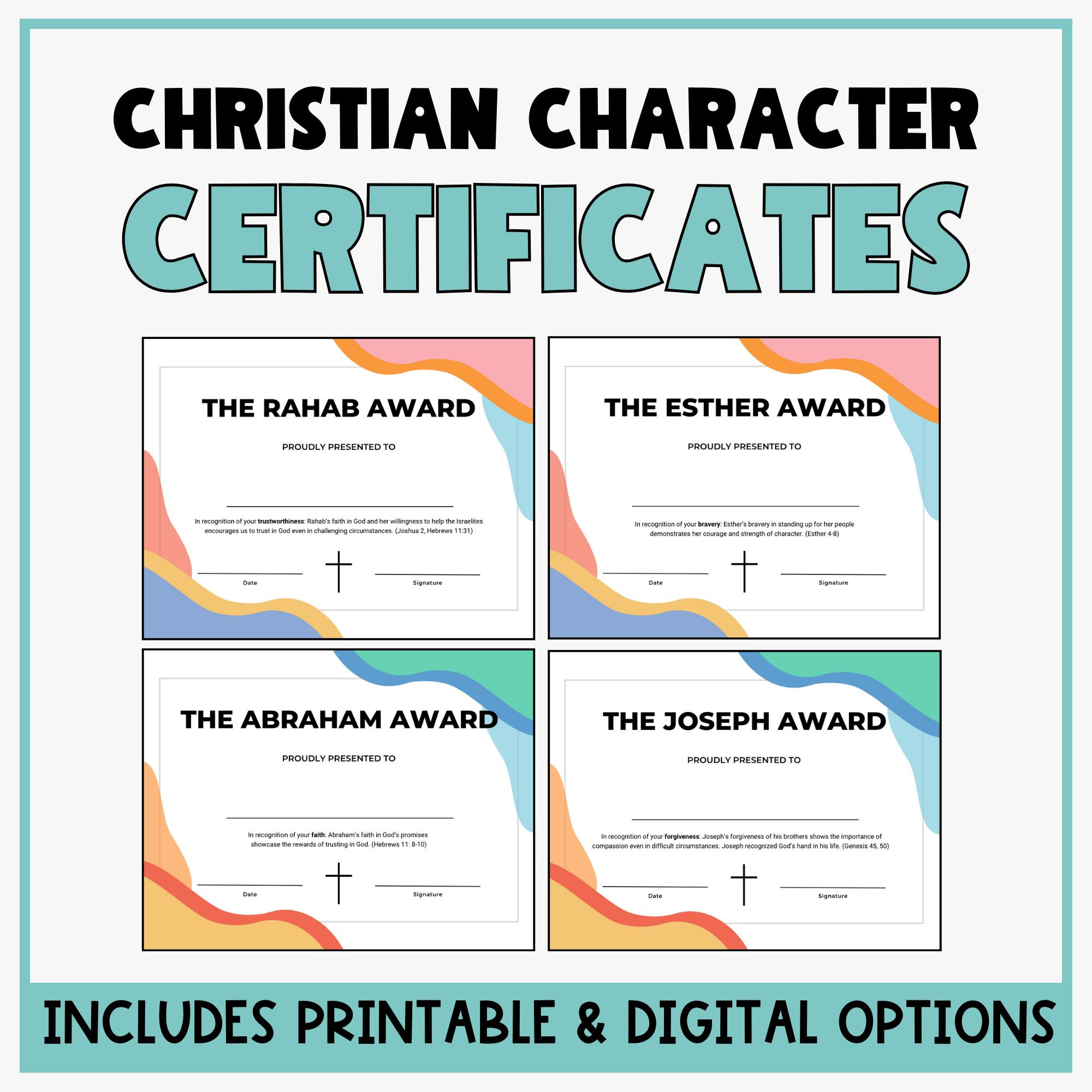Funny Church Award - Etsy pertaining to Free Printable Christian Character Awards
