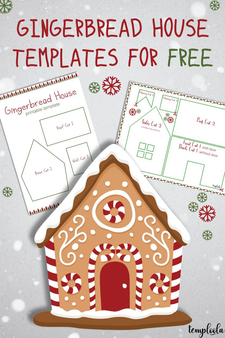 Gingerbread House Templates For Free | Temploola in Free Printable Cardboard Gingerbread House Template