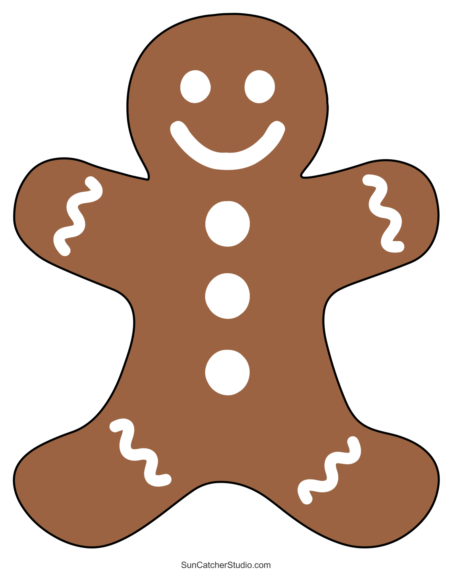 Gingerbread Man Templates (Printable Outlines And Patterns) – Free within Free Printable Christmas Cookie Templates