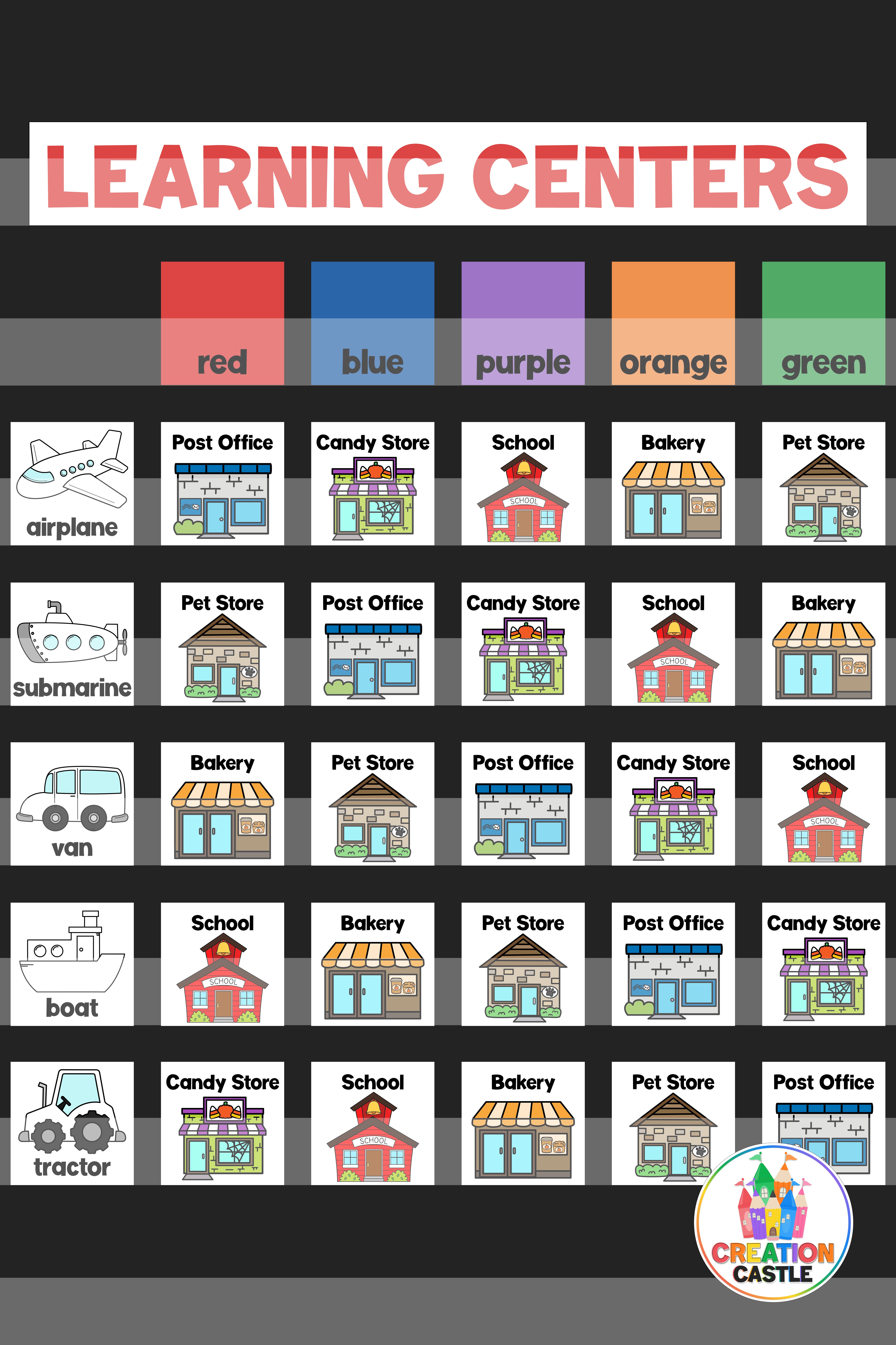 Grab The Free Download To Create A Center Rotation Chart That You pertaining to Free Printable Center Rotation Cards