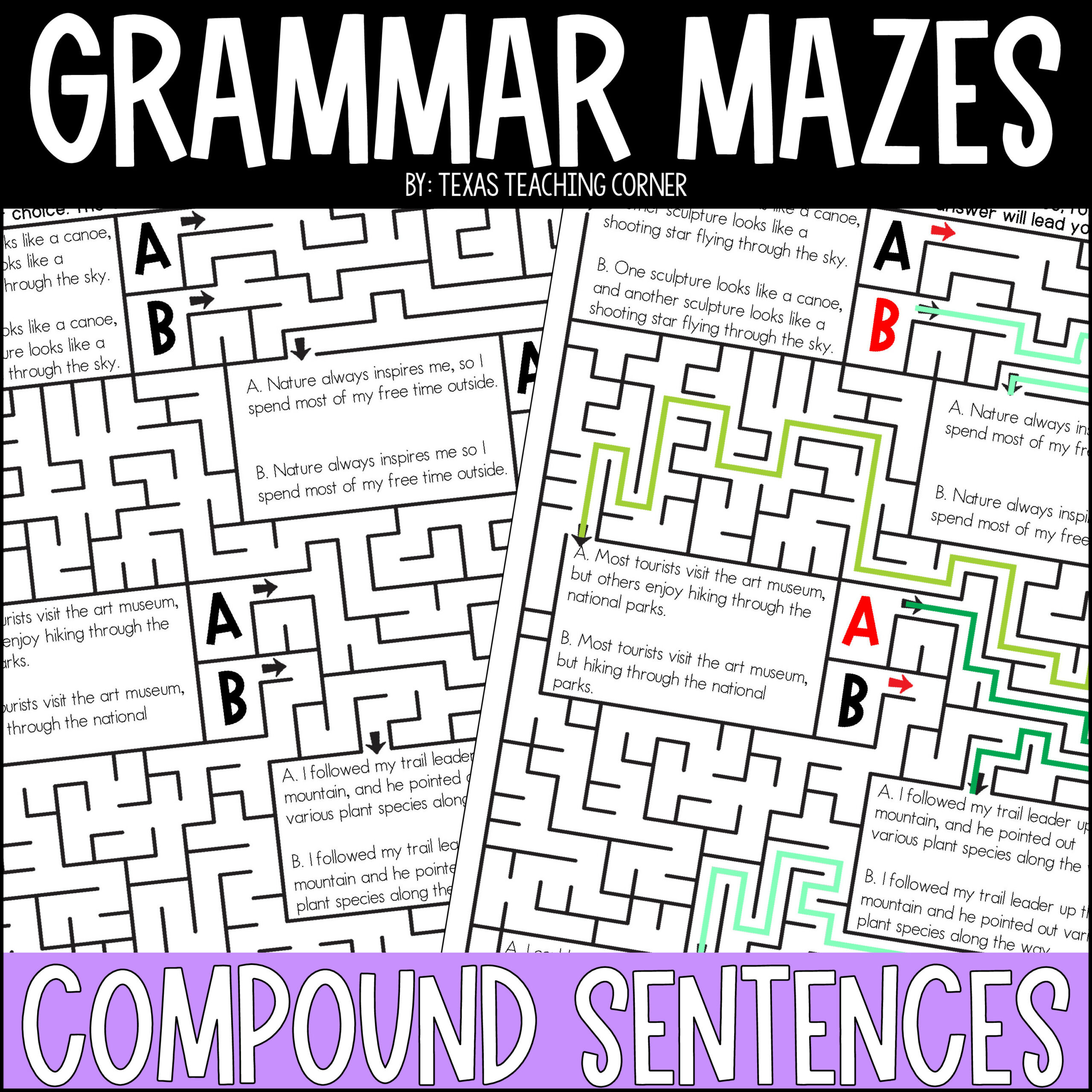 Grammar Worksheet - Compound Sentences | Madeteachers for Free Printable Compound Sentences Worksheets