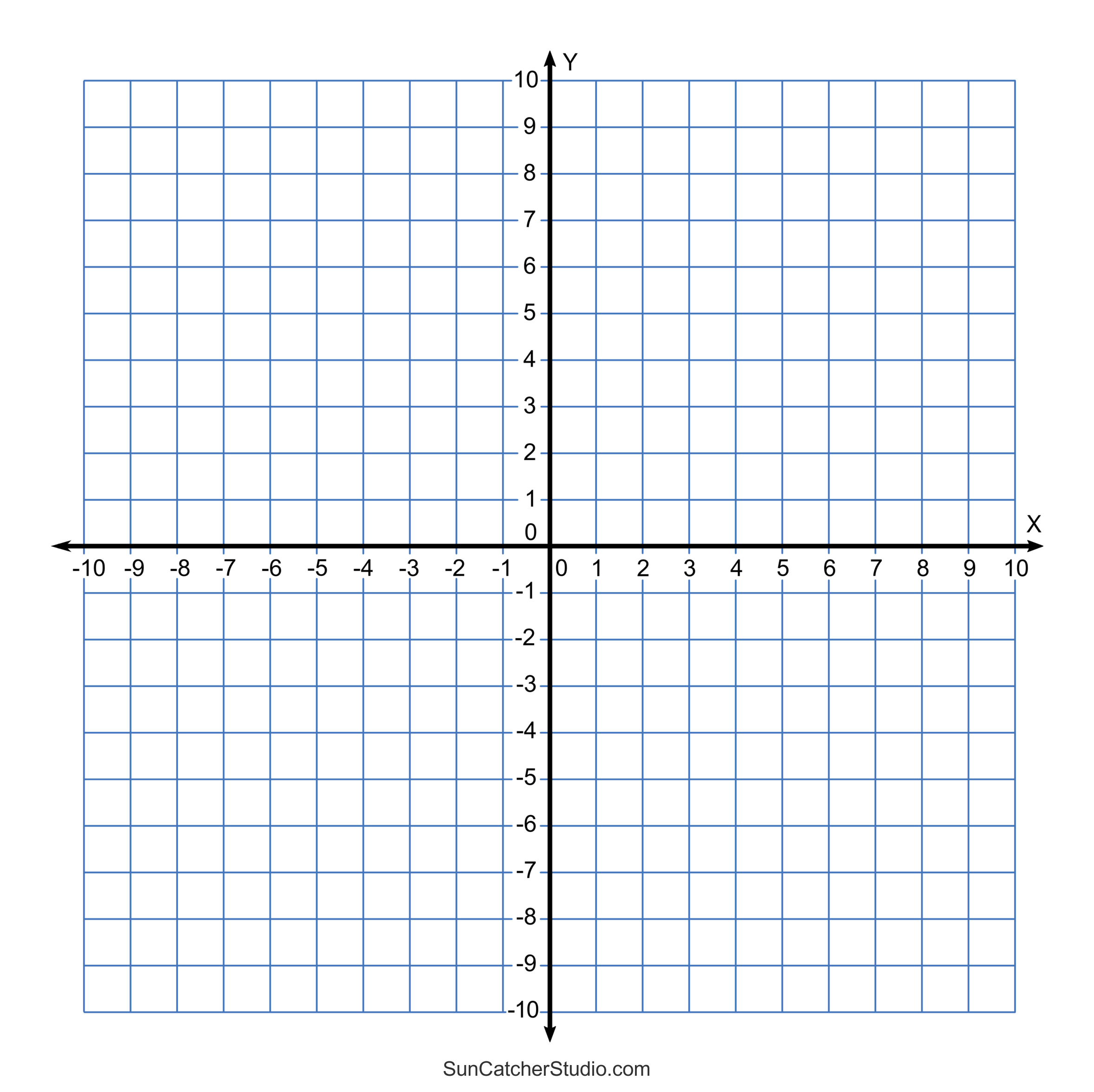Grid Paper (Printable 4 Quadrant Coordinate Graph Paper Templates for Free Printable Coordinate Plane Graph Paper