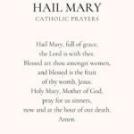 Hail Mary Prayer - Catholic Prayers regarding FREE Printable Catholic Hail Mary Prayer
