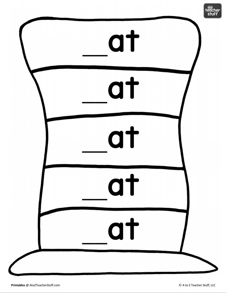 Hat Printables For Dr. Seuss, Cat In The Hat, Or Just Hats! | A To in Free Printable Cat In The Hat Images