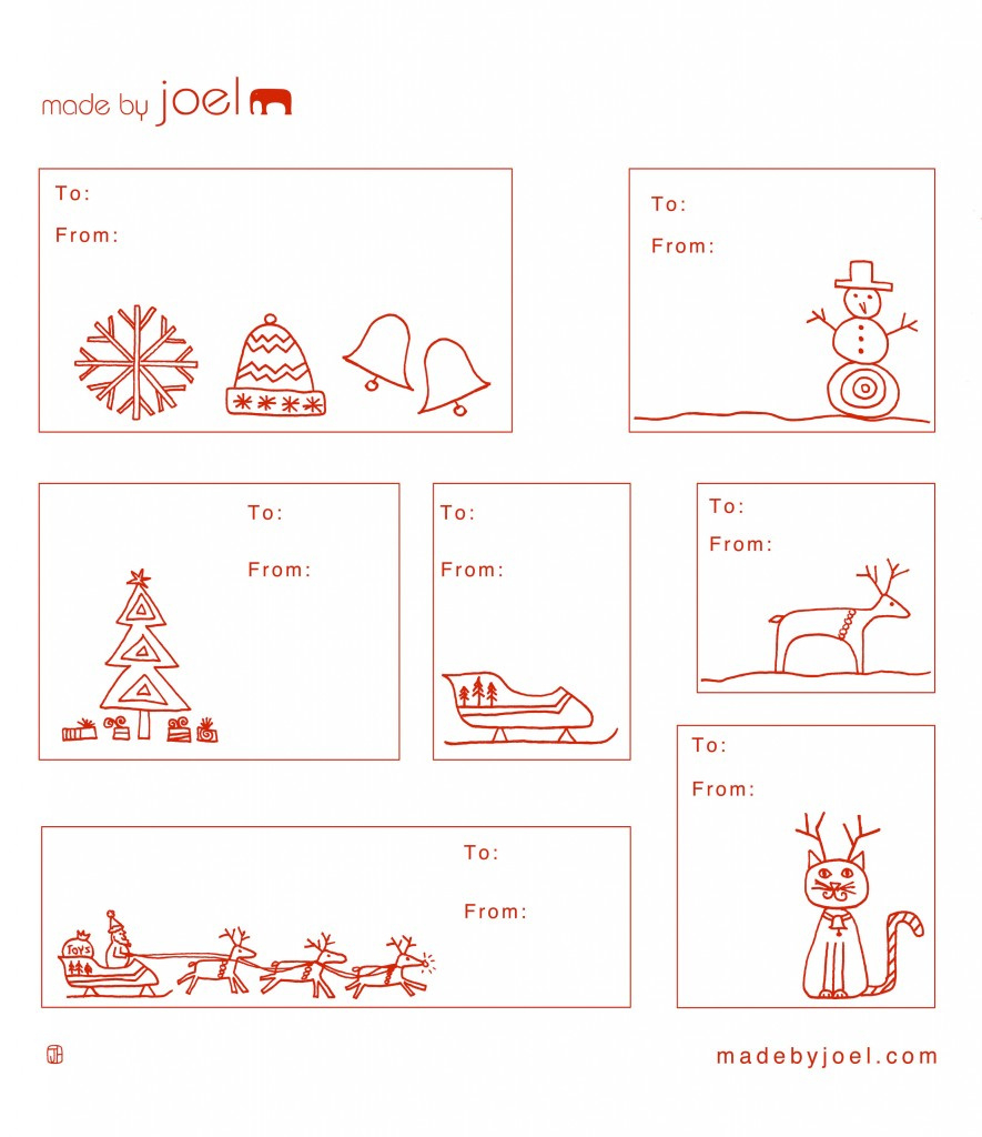 Holiday Gift Tag Templates – Madejoel inside FREE Printable Christmas Gift Tag Labels