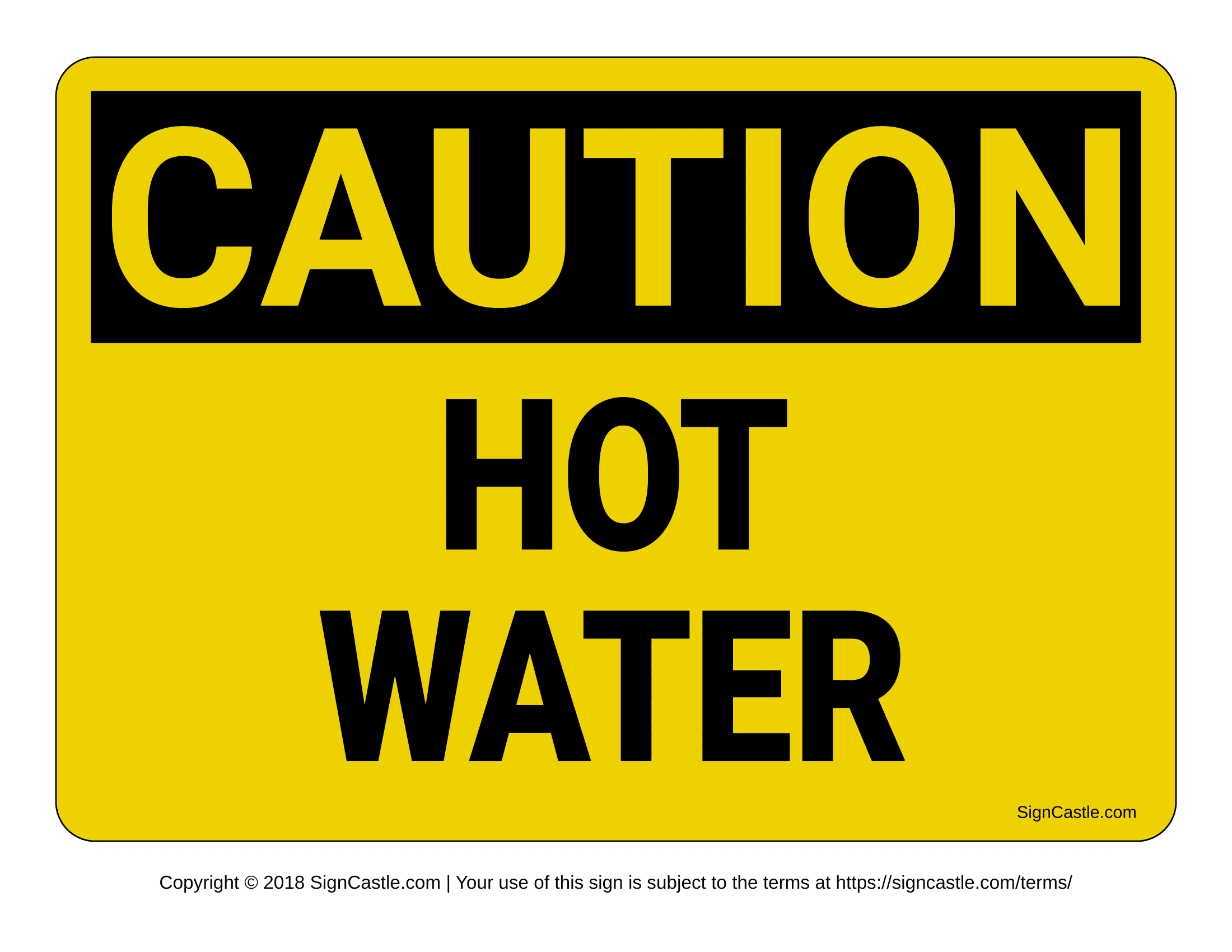 Hot Water Signs | Poster Template throughout Free Printable Caution Hot Water Signs
