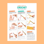 How To Crochet Printable Guide: Beginner Crochet Stitches pertaining to Free Printable Crochet Stitch Instructions