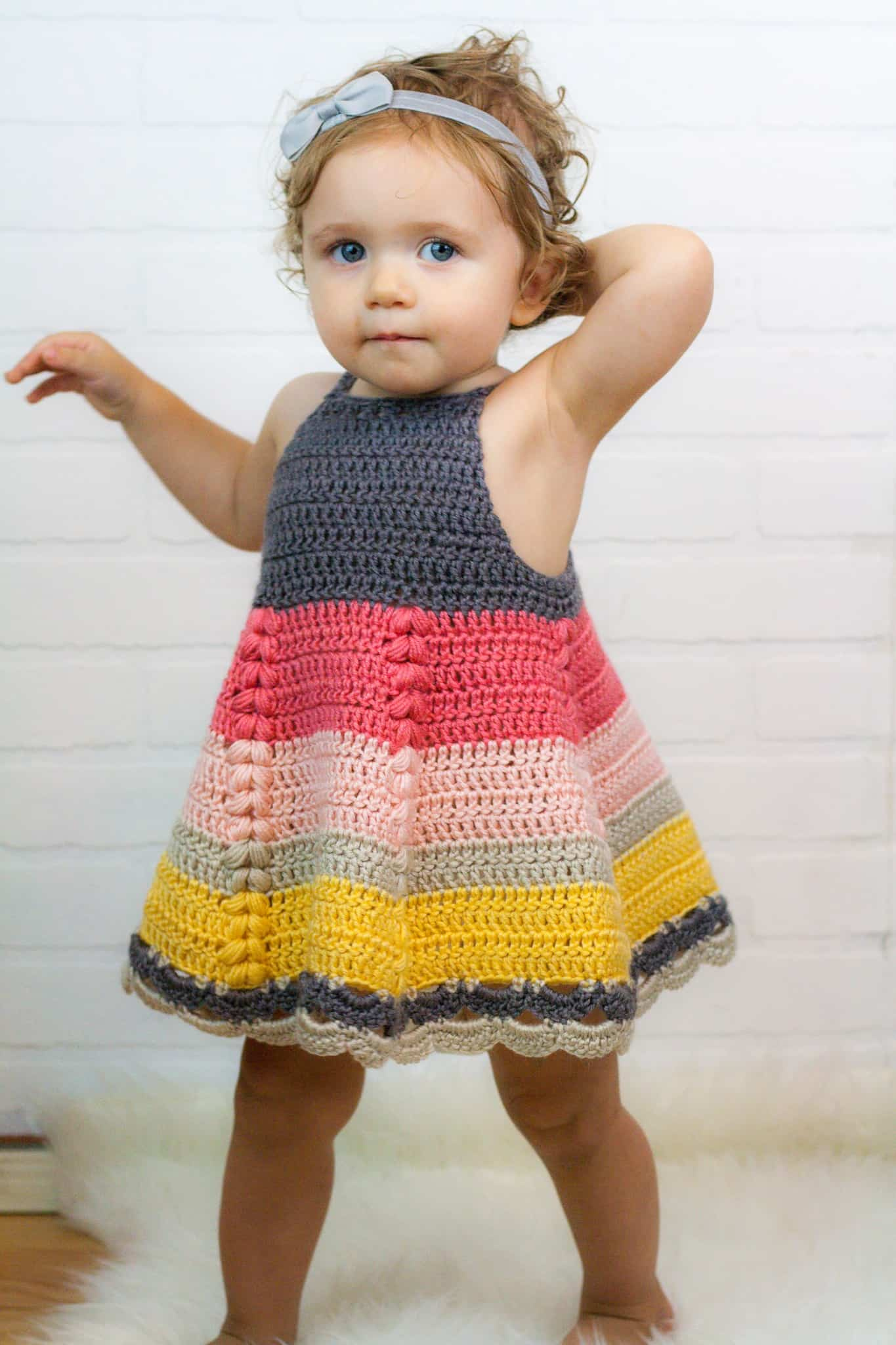 How To Crochet Toddler Dress Free Pattern - Winding Road Crochet inside Free Printable Crochet Dress Patterns