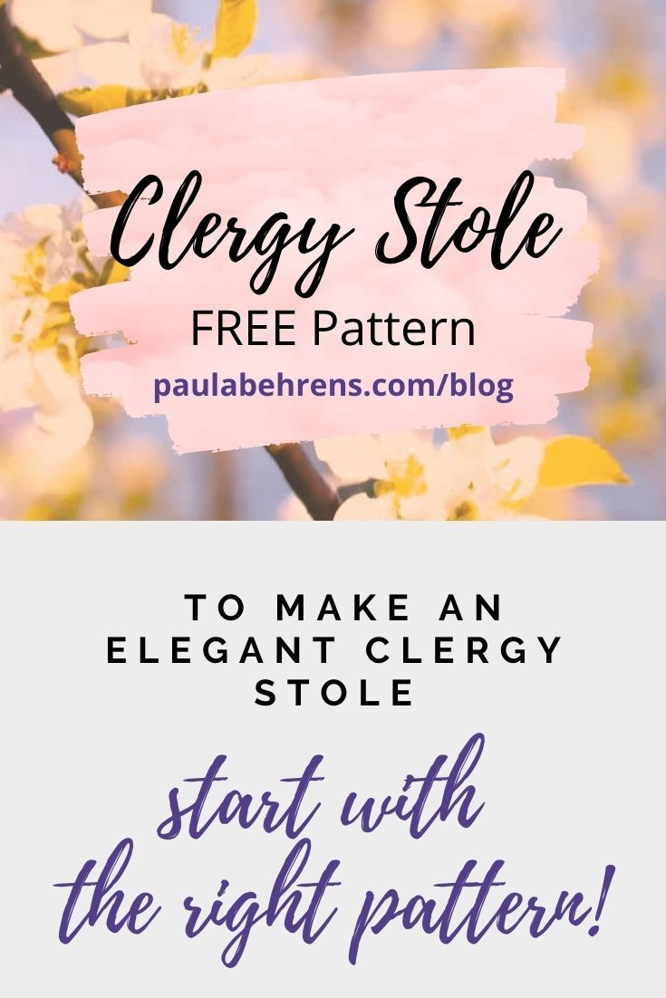 How To Make A Clergy Stole for Free Printable Clergy Stole Pattern
