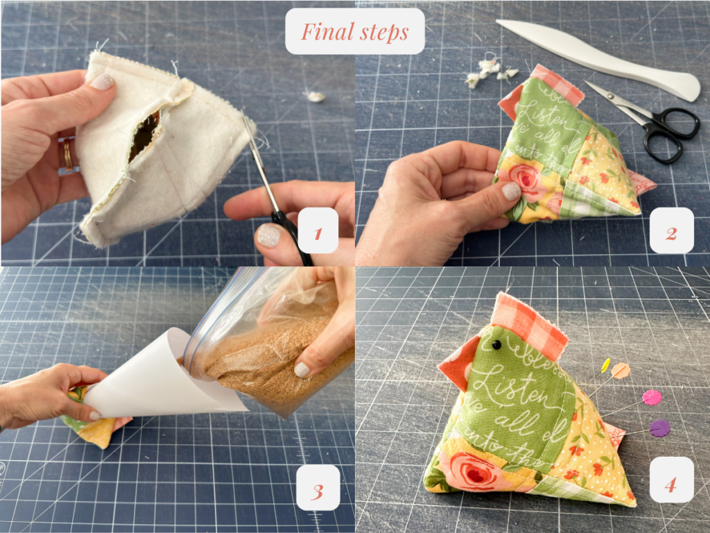 How To Sew A Scrappy Chicken Pin Cushion – A Fun Spring Quilting inside Free Printable Chicken Pincushion Pattern