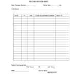 Inr Flow Sheet: Fill Out &amp; Sign Online | Dochub pertaining to FREE Printable Coumadin Flow Sheet