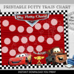 Instant Download Potty Training Chart Printable Race Cars Potty Train Chart  Race Cars Reward Chart Race Cars Daily Routine Reward Chart Rw - Etsy.de within FREE Printable Cars Potty Training Chart