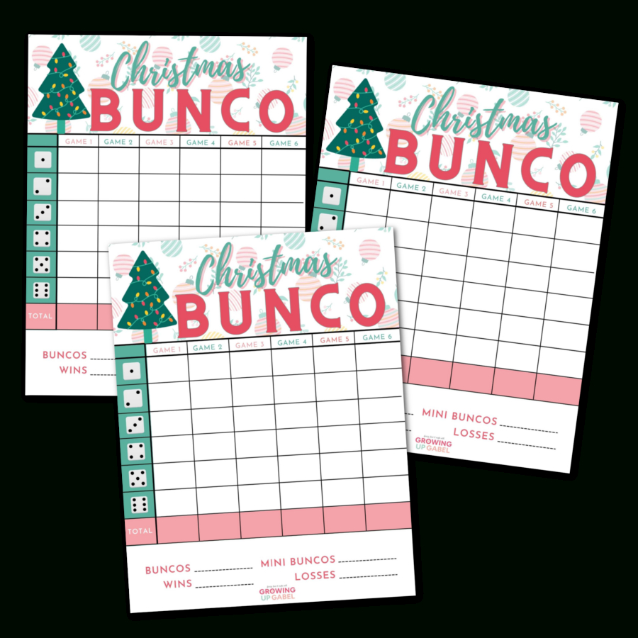 Jingle All The Bunco Way With A Delightful Christmas Bunco Set pertaining to Free Printable Christmas Bunco Sheets