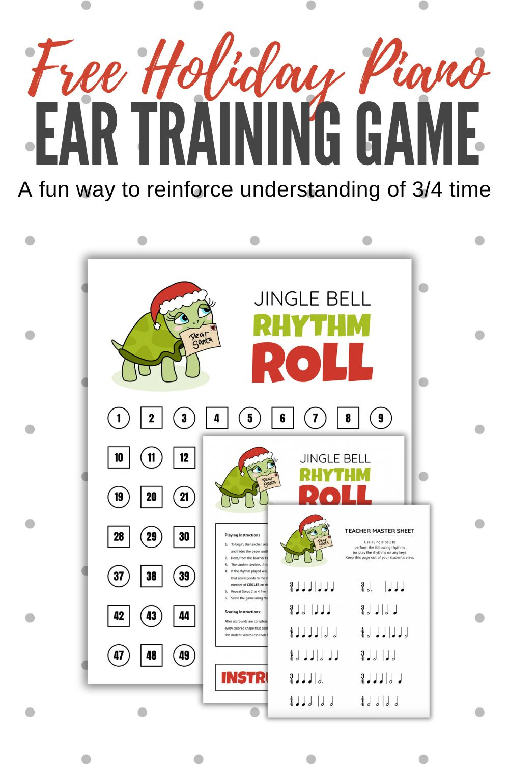 Jingle Bell Rhythm Roll – A Holiday Board Game with regard to FREE Printable Christmas Board Games