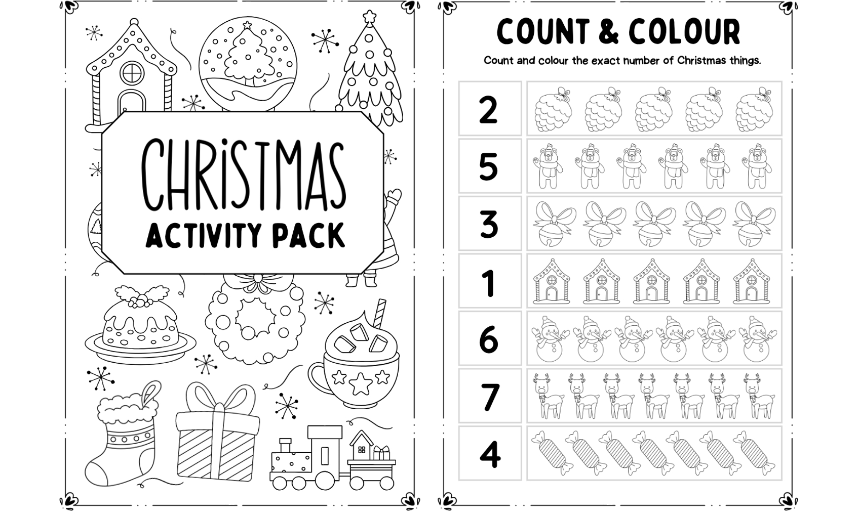 Kids&amp;#039; Christmas Activities: Free Printable Activity Booklet in Free Printable Christmas Activity Book