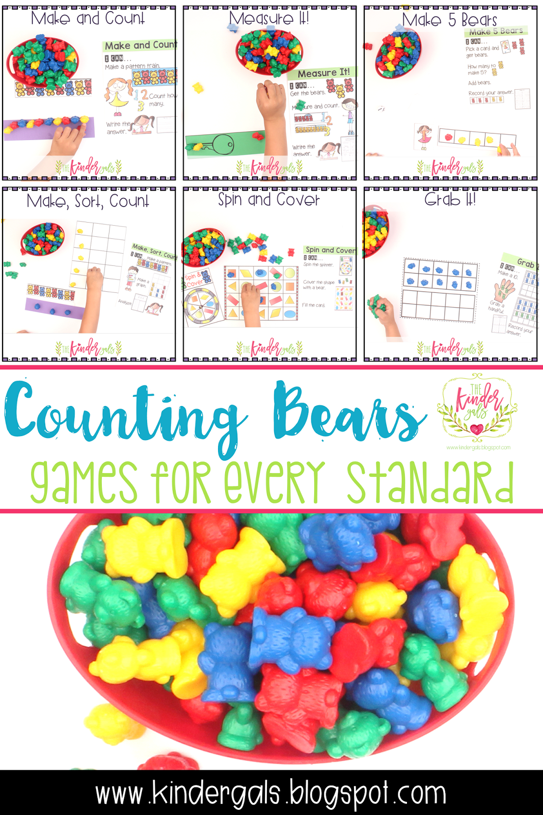 Kindergals: Using Counting Bears To Teach All Math Standards inside FREE Printable Counting Bears Printables