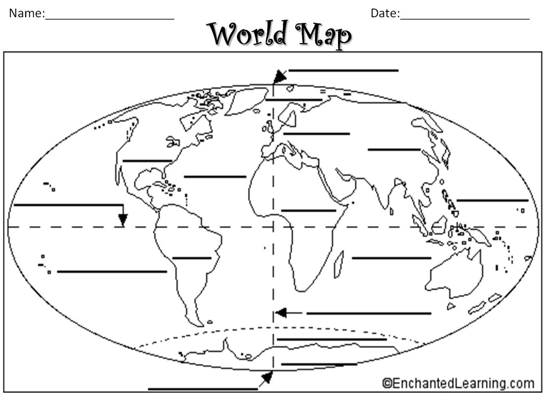 Lesson 3 - Geography &amp;amp; Us! in FREE Printable Continents and Oceans Quiz