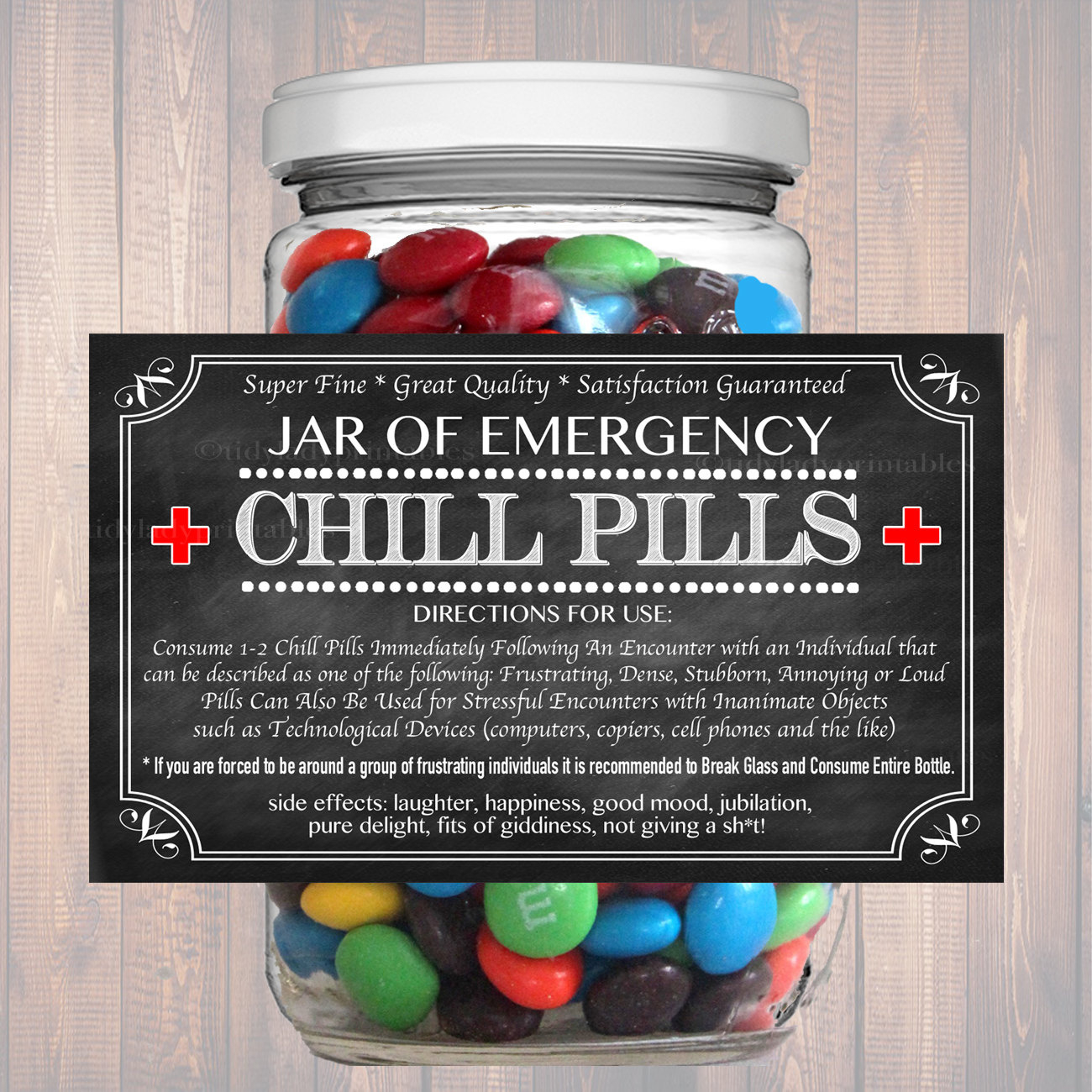 Lustiges Chill Pills Label: Gag Geschenk Zum Ausdrucken (Pdf throughout FREE Printable Chill Pill Label