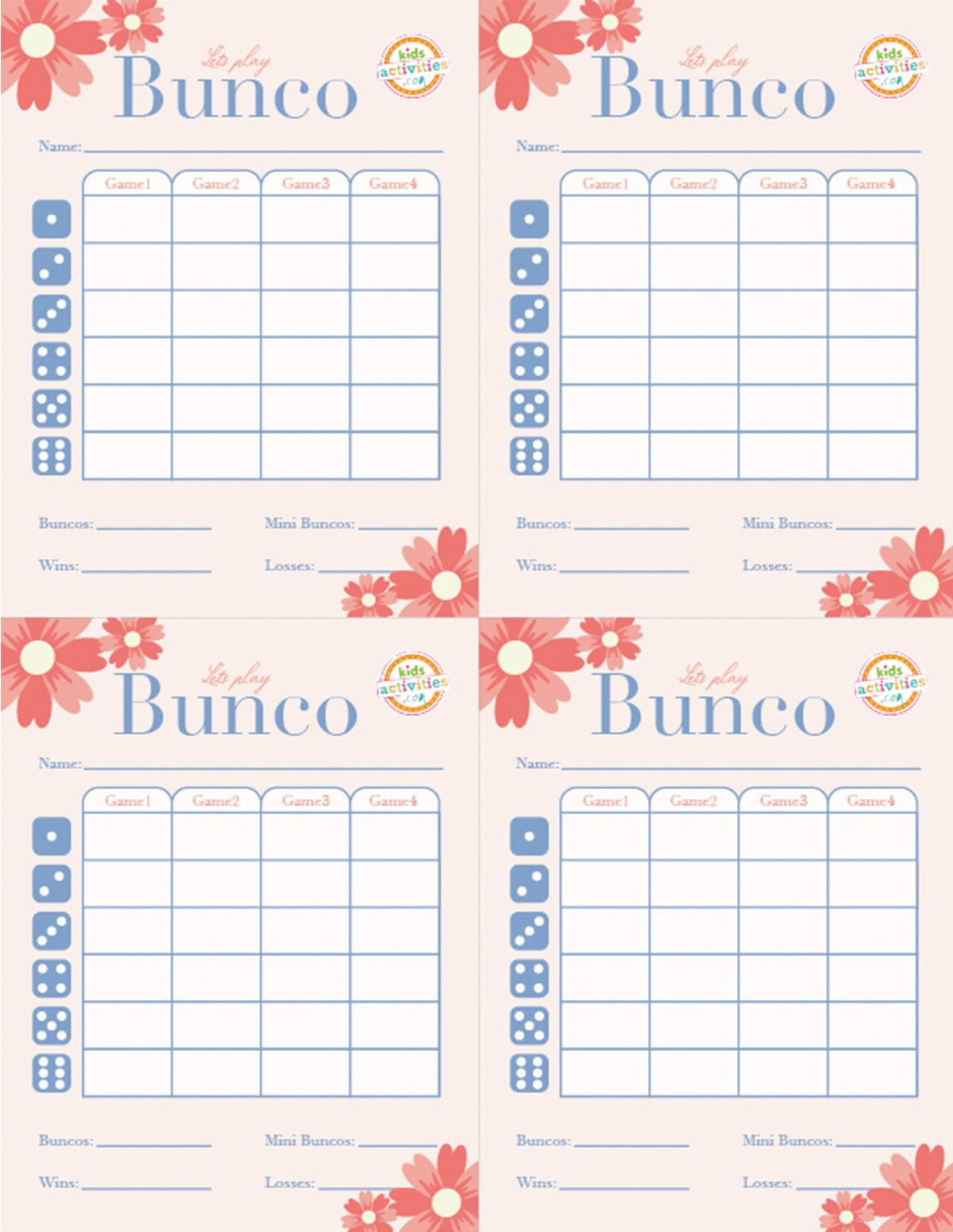 Make A Bunco Party Box With Free Printable Bunco Score Sheets throughout FREE Printable Bunco Tally Sheets