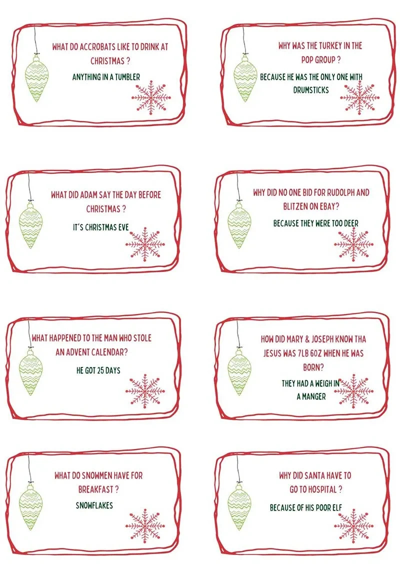 Make Your Own Christmas Crackers With Printable Cracker Jokes within FREE Printable Christmas Cracker Template