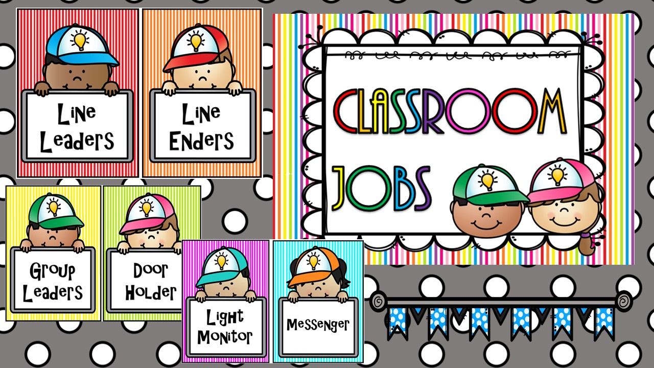 Mash &amp;gt; Class Level &amp;gt; Classroom Job Signs with FREE Printable Classroom Job Signs