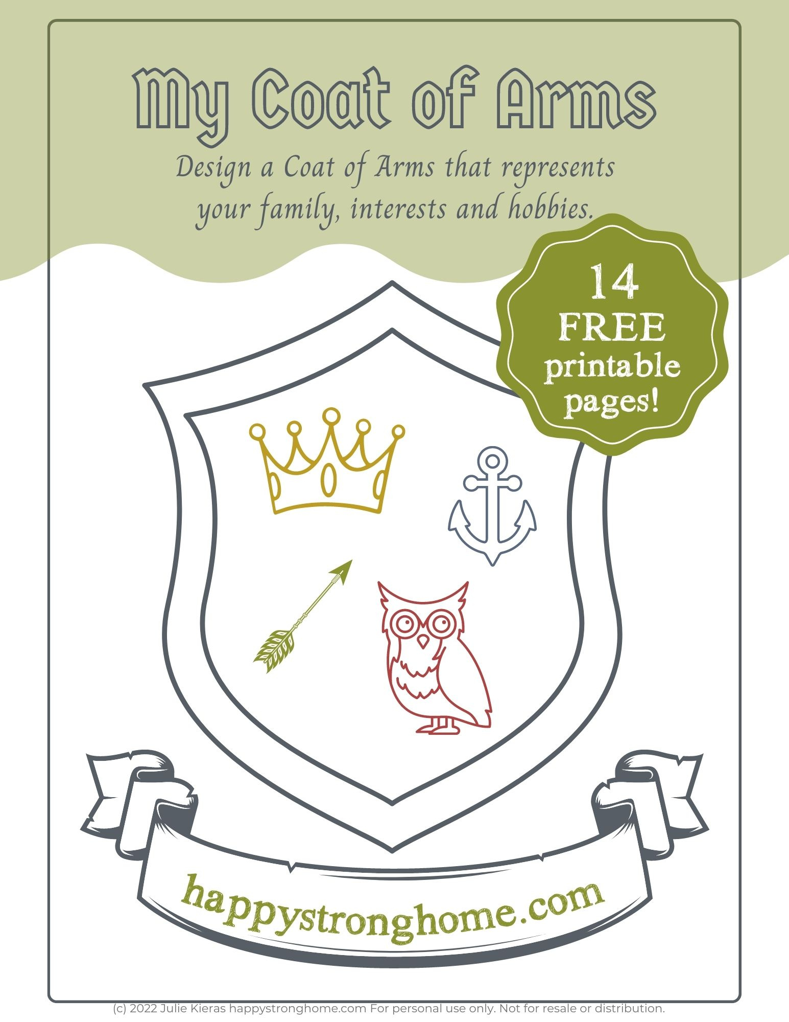 Medieval Times Fun: Create A Coat Of Arms Activity - Free within Free Printable Coat Of Arms