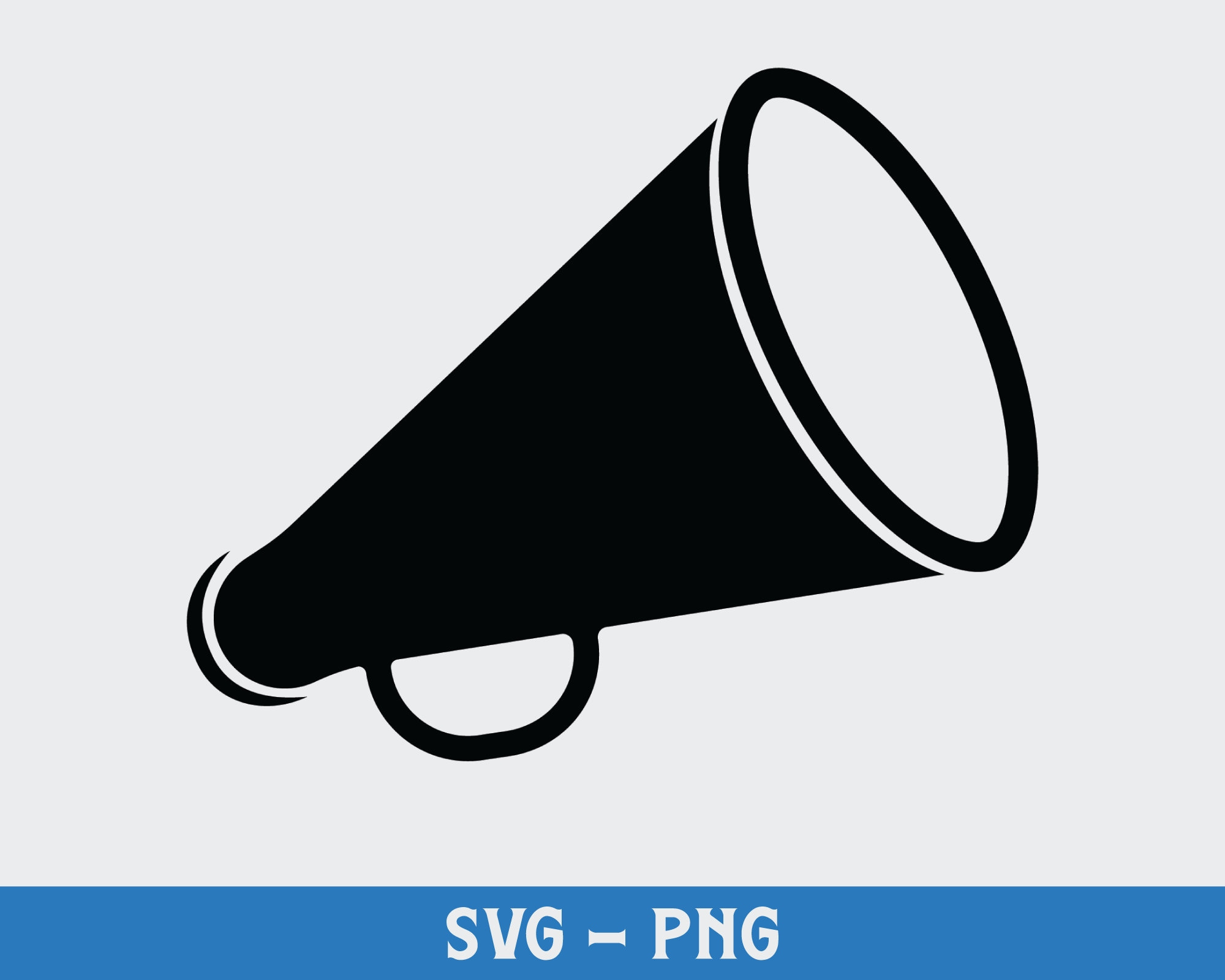 Megaphone Png, Digital Download, Cheerleading Svg, Silhouette within FREE Printable Cheer Megaphone Template