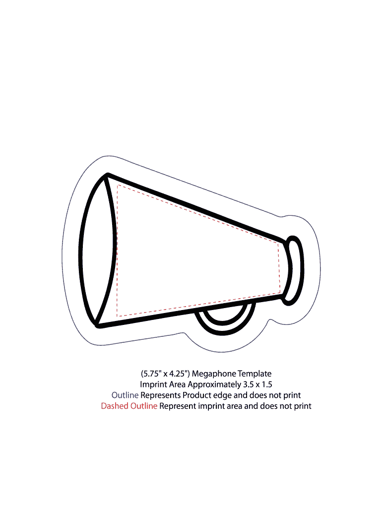 Megaphone Template: Fill Out &amp;amp; Sign Online | Dochub regarding FREE Printable Cheer Megaphone Template