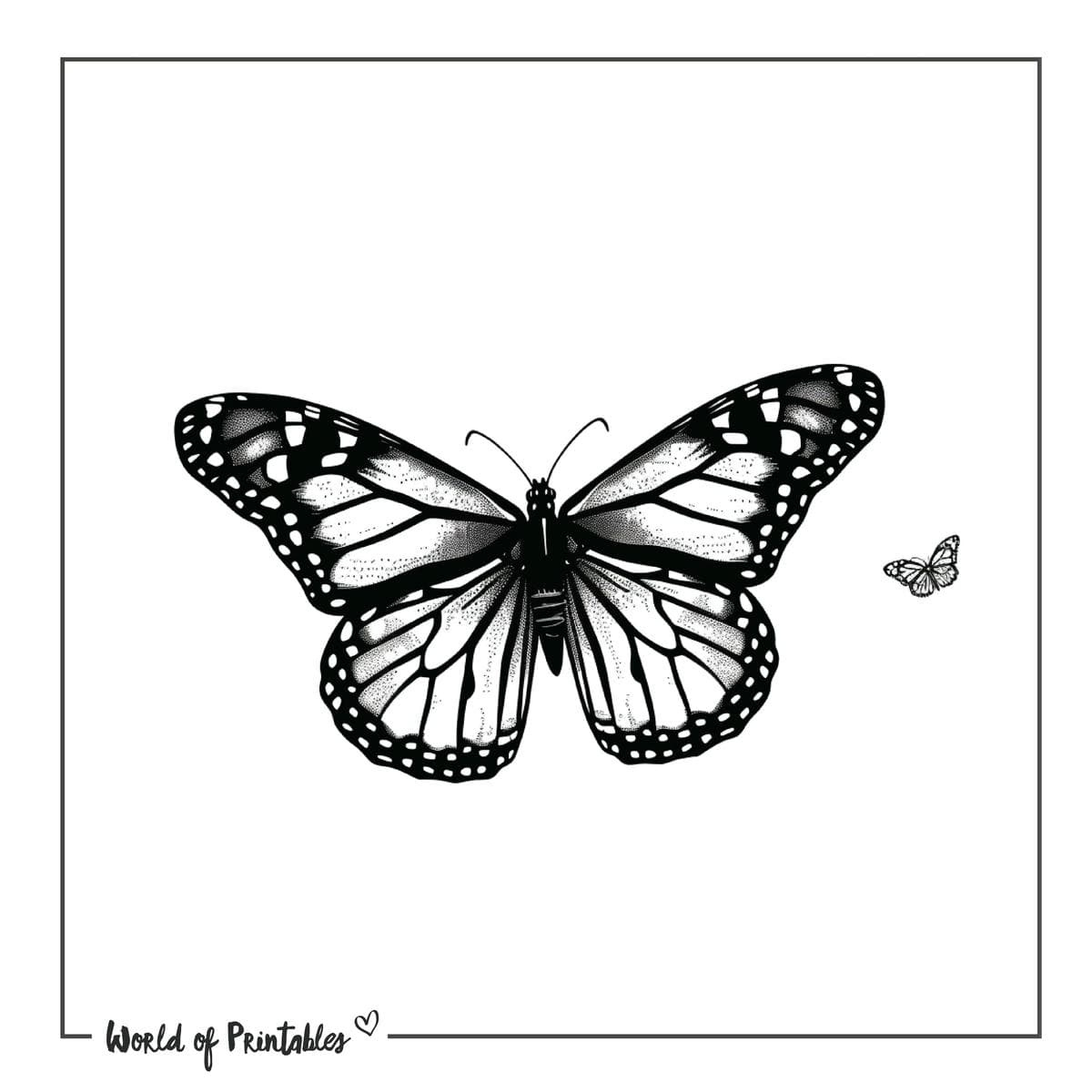 Monarch Butterfly Tattoo Designs - 45+ Printable Designs &amp;amp; Ideas intended for Free Printable Butterfly Tattoo Designs