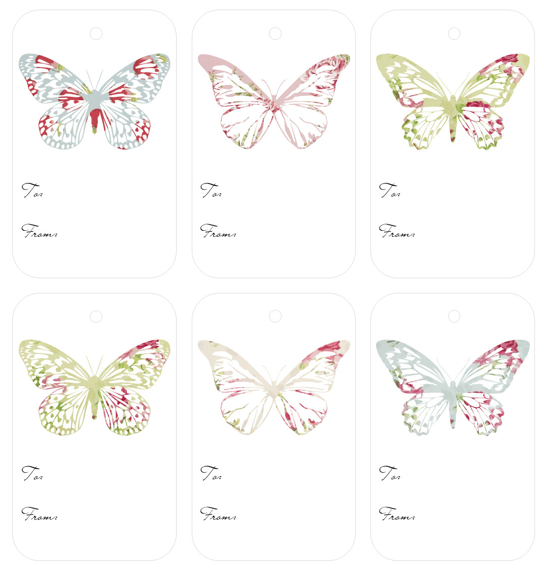 More Vintage Butterfly Freebies… | My Everything &amp;amp; Nothing for FREE Printable Butterfly Gift Tags