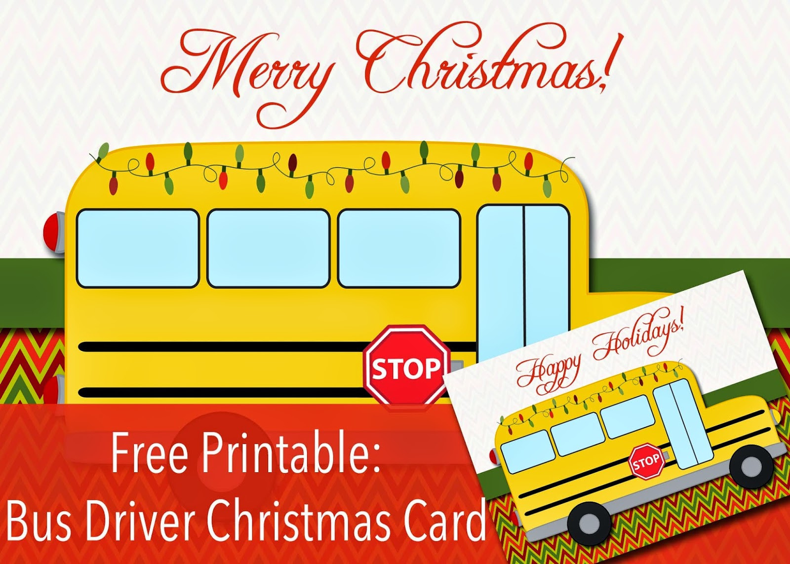 My Fashionable Designs: Free Printable: Bus Driver Christmas Or with regard to FREE Printable Bus Driver Christmas Card