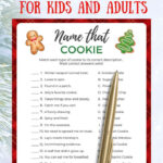 Name That Cookie Christmas Game Christmas Classroom Activities Fun intended for Free Printable Christmas Cookie Game