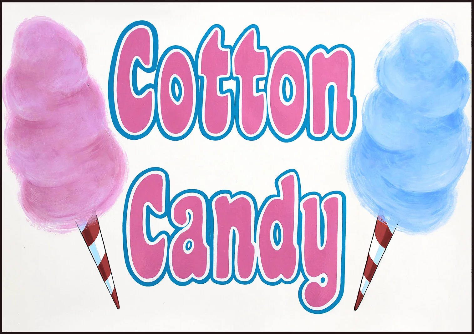 New Work - Fairground Food Signs On Paper — Seamus Liam O&amp;#039;Brien with FREE Printable Cotton Candy Sign
