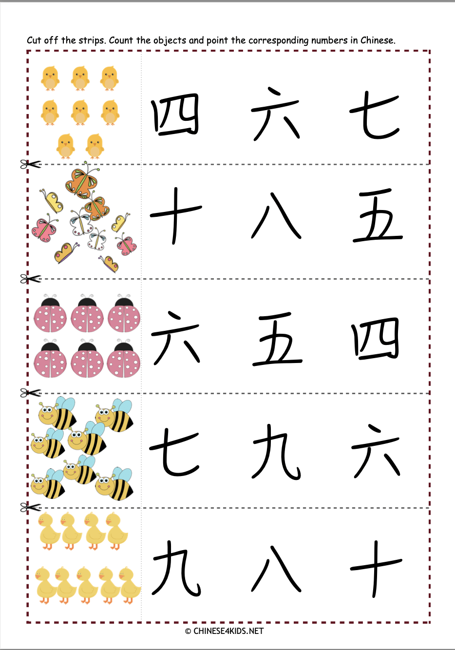Numbers 1-10 In Chinese Workbook For Kids regarding Free Printable Chinese Worksheets For Kindergarten