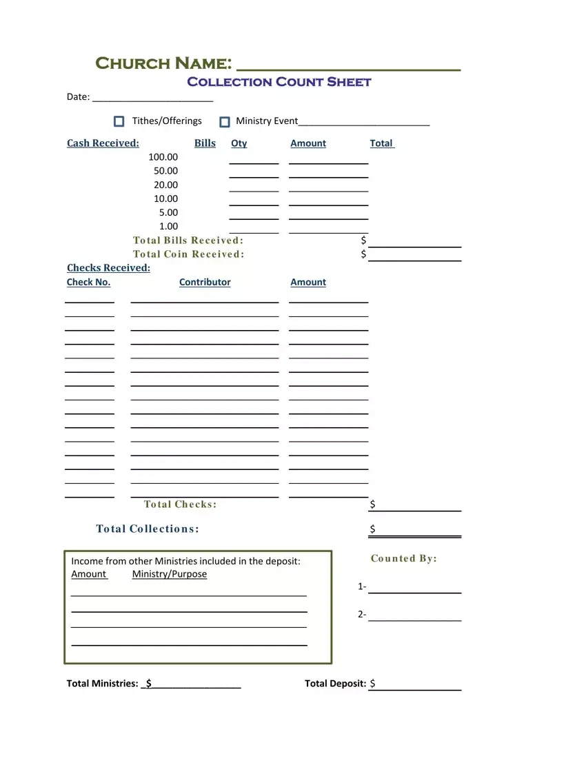 Offer Report Form ≡ Fill Out Printable Pdf Forms Online for FREE Printable Church Financial Forms