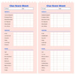 Original Clue Game Sheets - 8 Free Pdf Printables | Printablee throughout Free Printable Clue Game Sheets