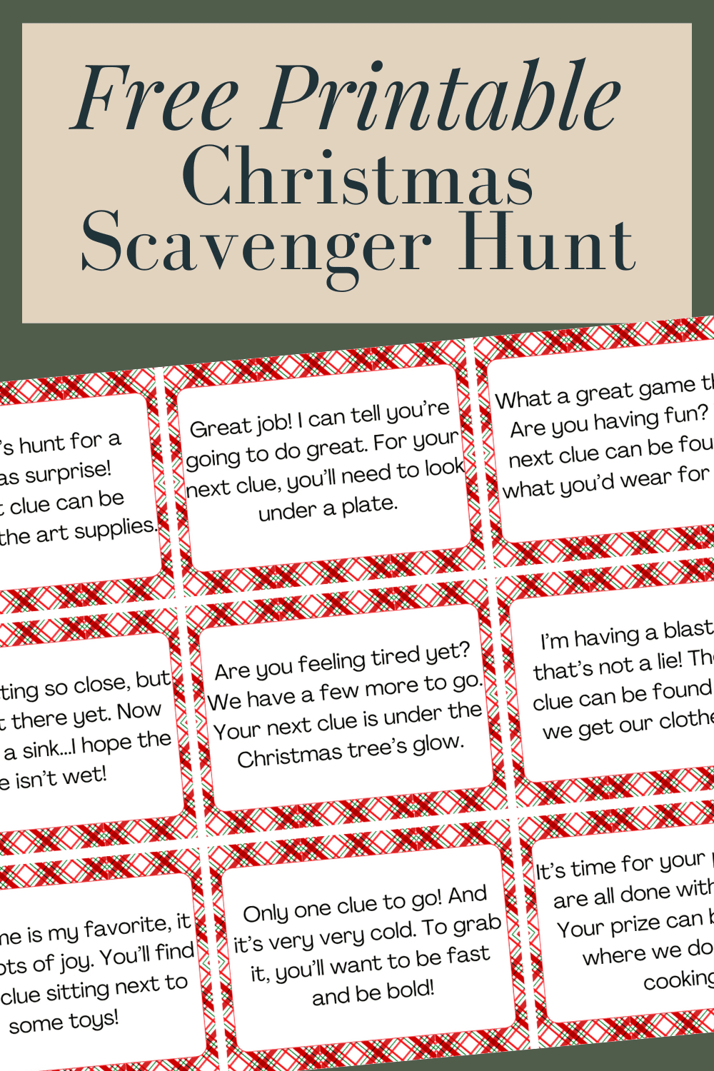 Our 2023 Christmas Scavenger Hunt – Love &amp;amp; Renovations throughout Free Printable Christmas Scavenger Hunt Ideas