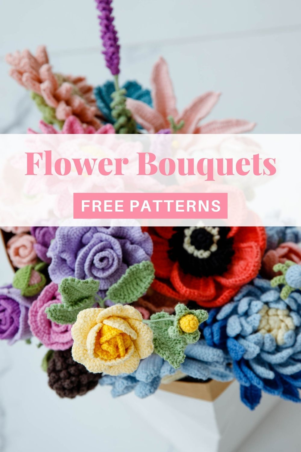 Our Free Crochet Flower Bouquet Patterns - Hookok regarding FREE Printable Crochet Flower Patterns