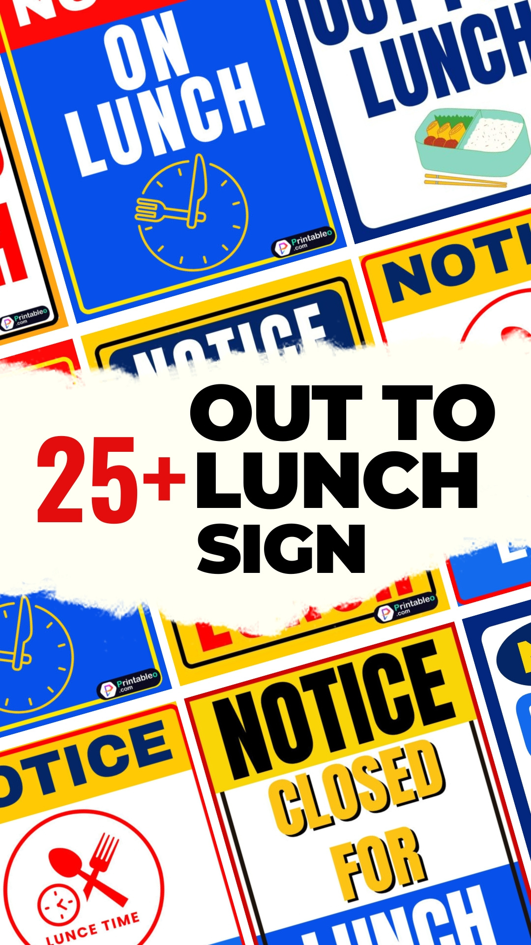 Out To Lunch Sign Printable - Printable Party Favors with FREE Printable Closed For Lunch Sign