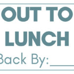 Out To Lunch Signs - 15 Free Signs | Printabulls inside FREE Printable Closed For Lunch Sign