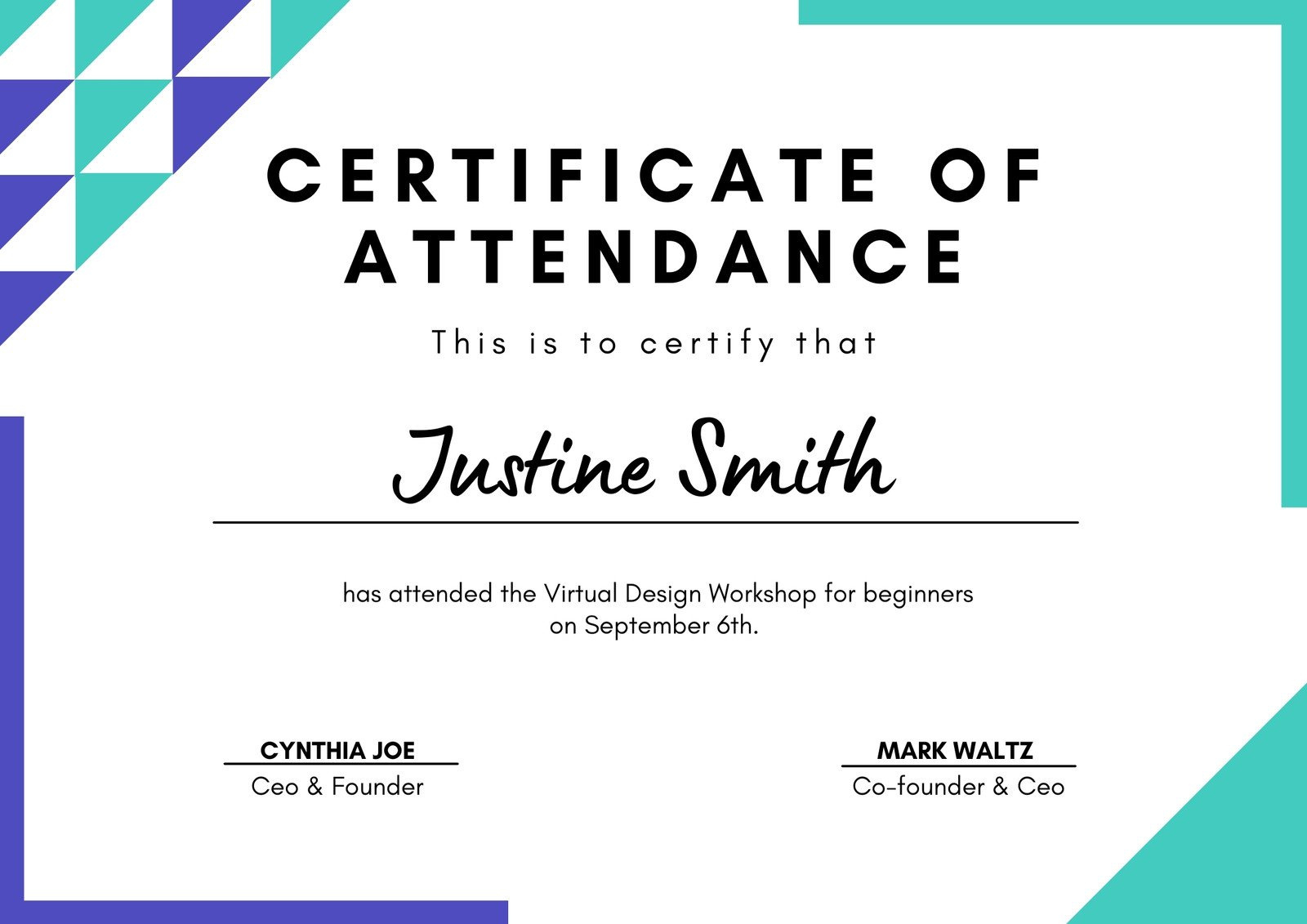 Page 12 - Free Printable Certificate Templates You Can Customize for FREE Printable Certificate of Attendance Template
