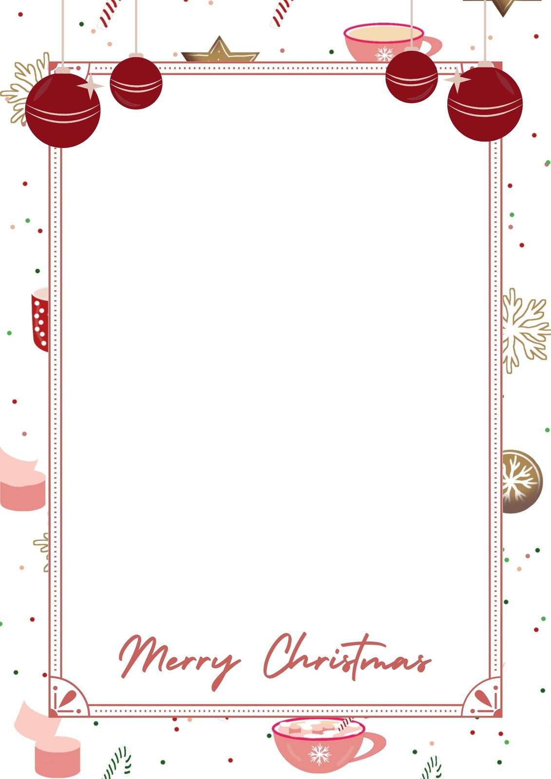 Page 2 - Free Customizable Christmas Page Border Templates | Canva with Free Printable Christmas Borders For Word