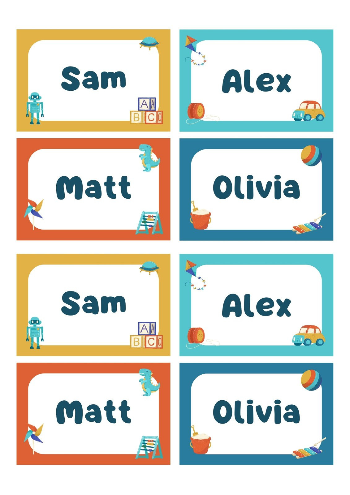 Page 2 - Free, Printable, Customizable Name Tag Templates | Canva throughout Free Printable Camping Name Tags