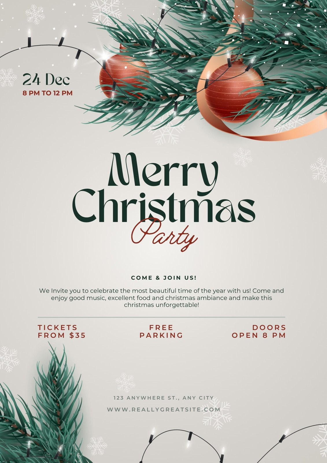 Page 3 - Free, Printable, Customizable Christmas Flyer Templates in FREE Printable Christmas Flyer Templates