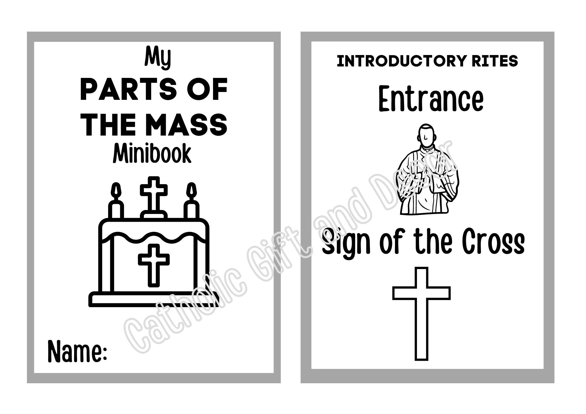 Parts Of The Catholic Mass Printable Book | Parts Of The Catholic pertaining to FREE Printable Catholic Mass Worksheets