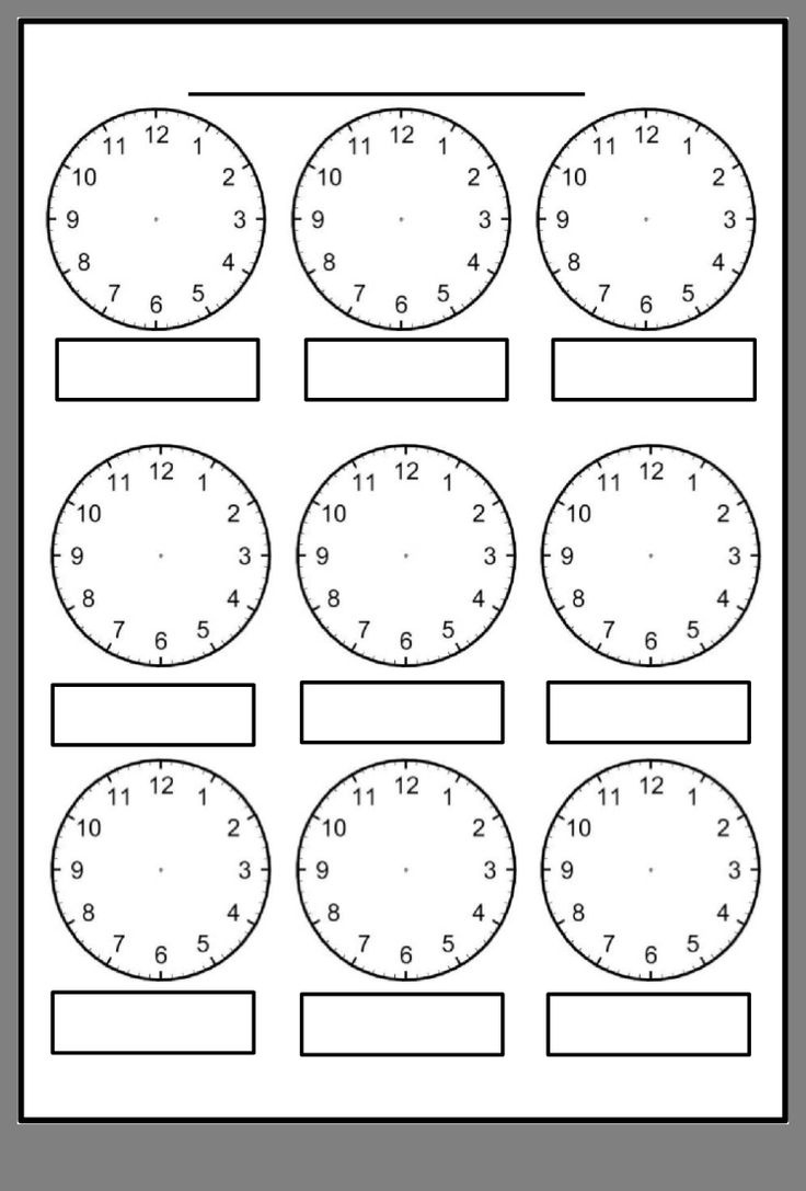 Pinmichelle Pass On Things To Print For Oscar Year 2 | Clock in Free Printable Clock Face Worksheets