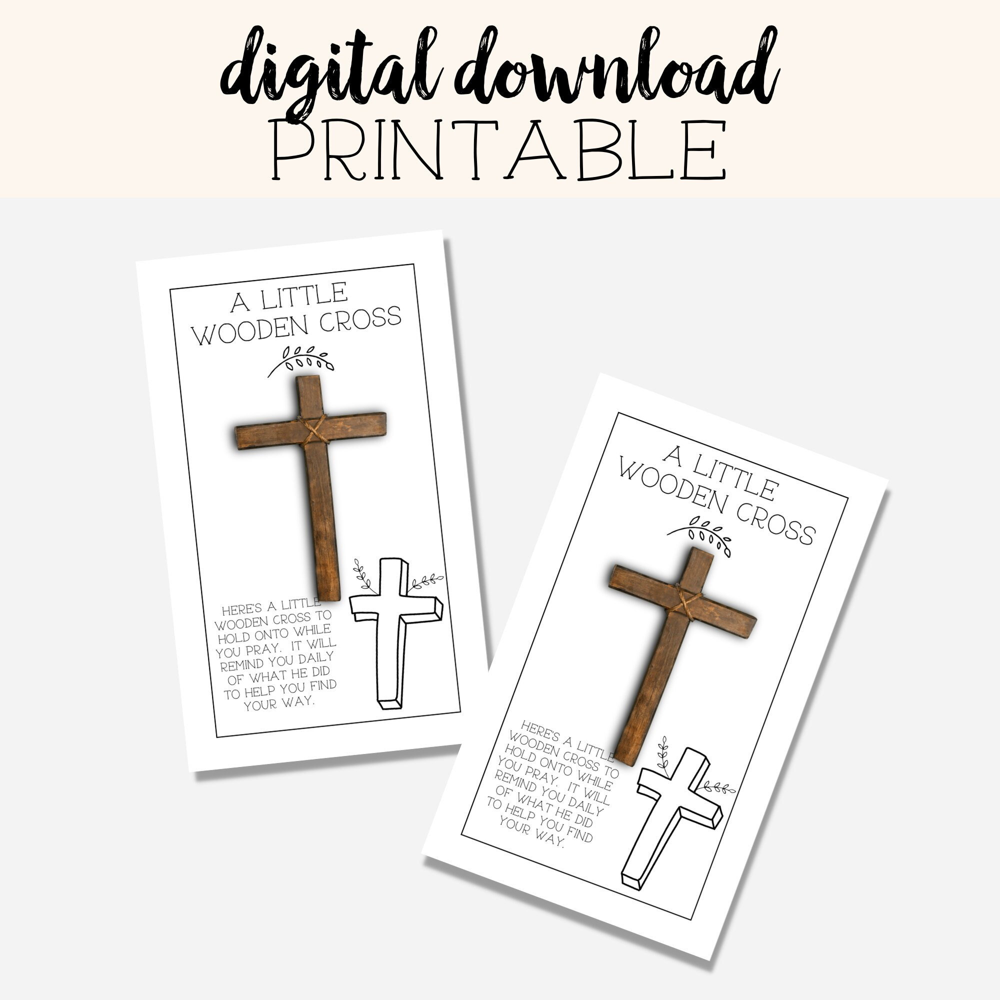 Pocket Cross Card Digital Download | Printable | - Etsy with regard to Free Printable Cross In My Pocket Poem
