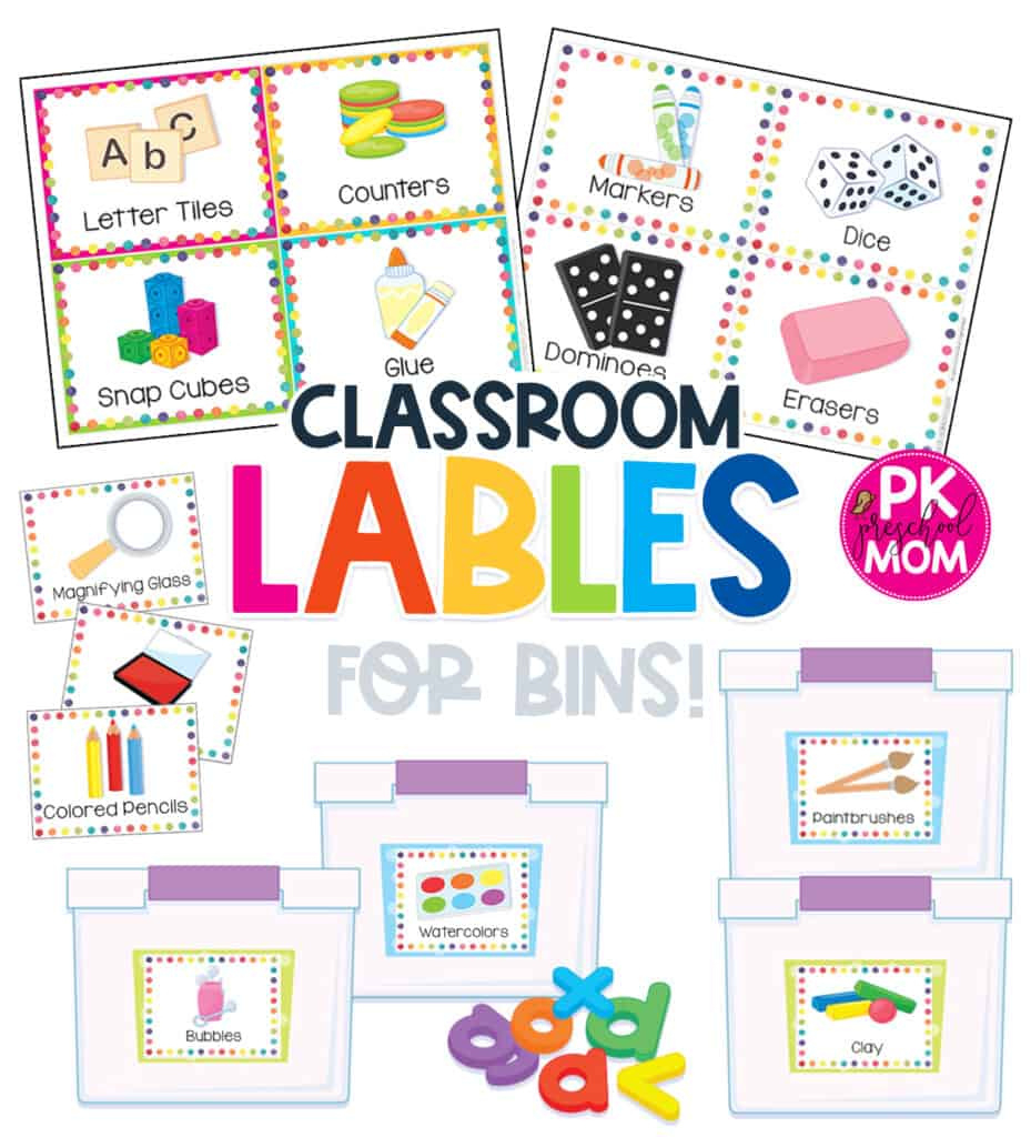 Preschool Classroom Printables &amp;amp; Charts - Preschool Mom throughout Free Printable Classroom Labels With Pictures